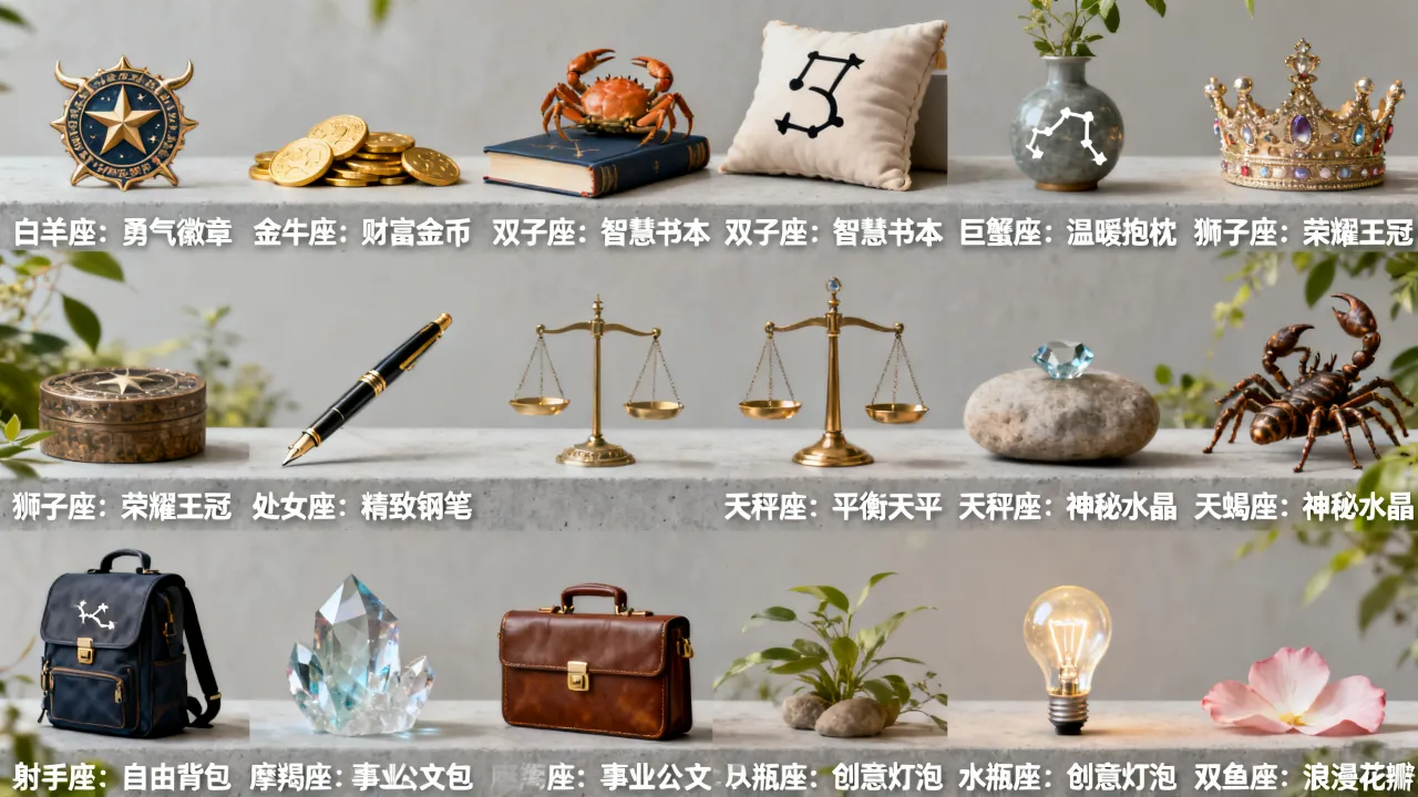 十二星座专属物品是什么，十二星座专属幸运物有哪些？