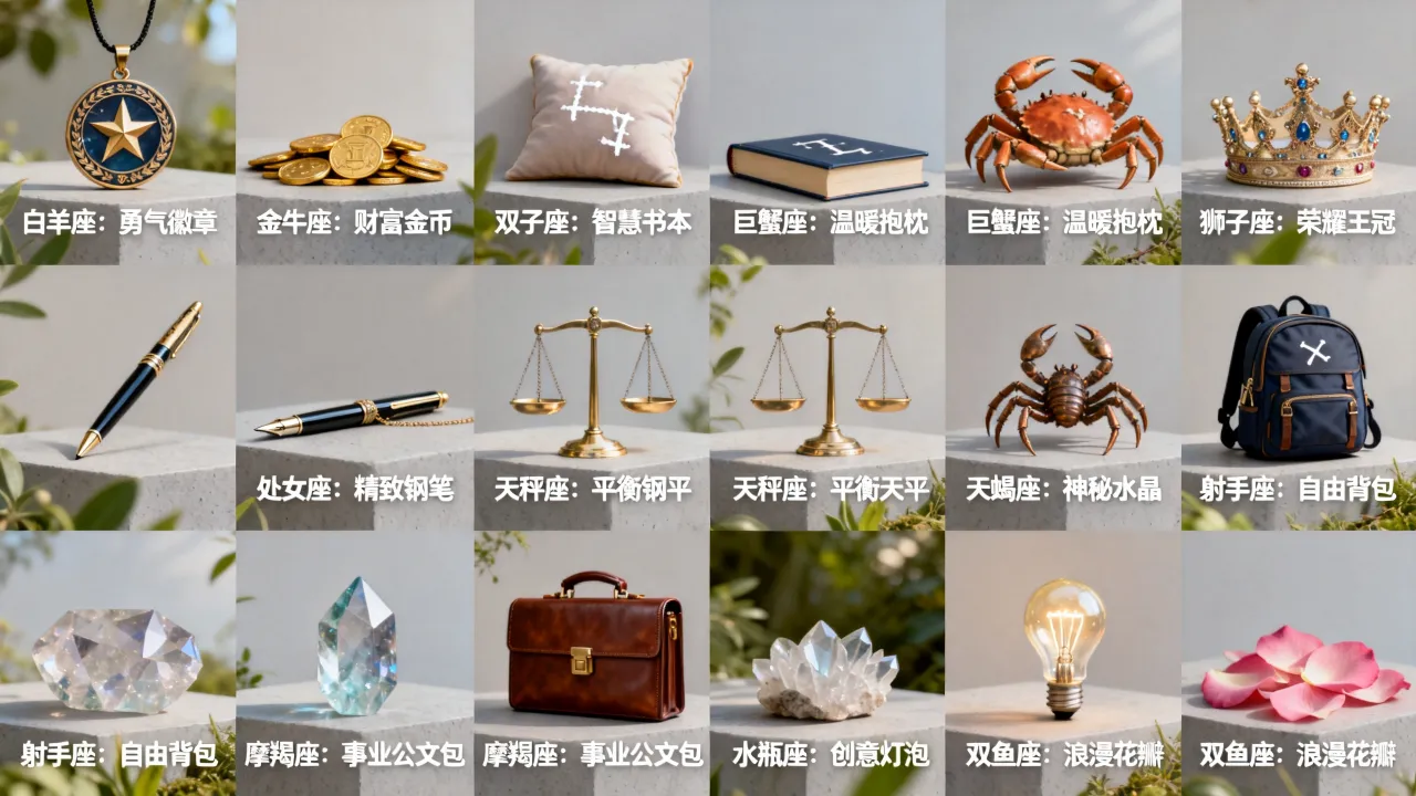 十二星座专属物品是什么，十二星座专属幸运物有哪些？