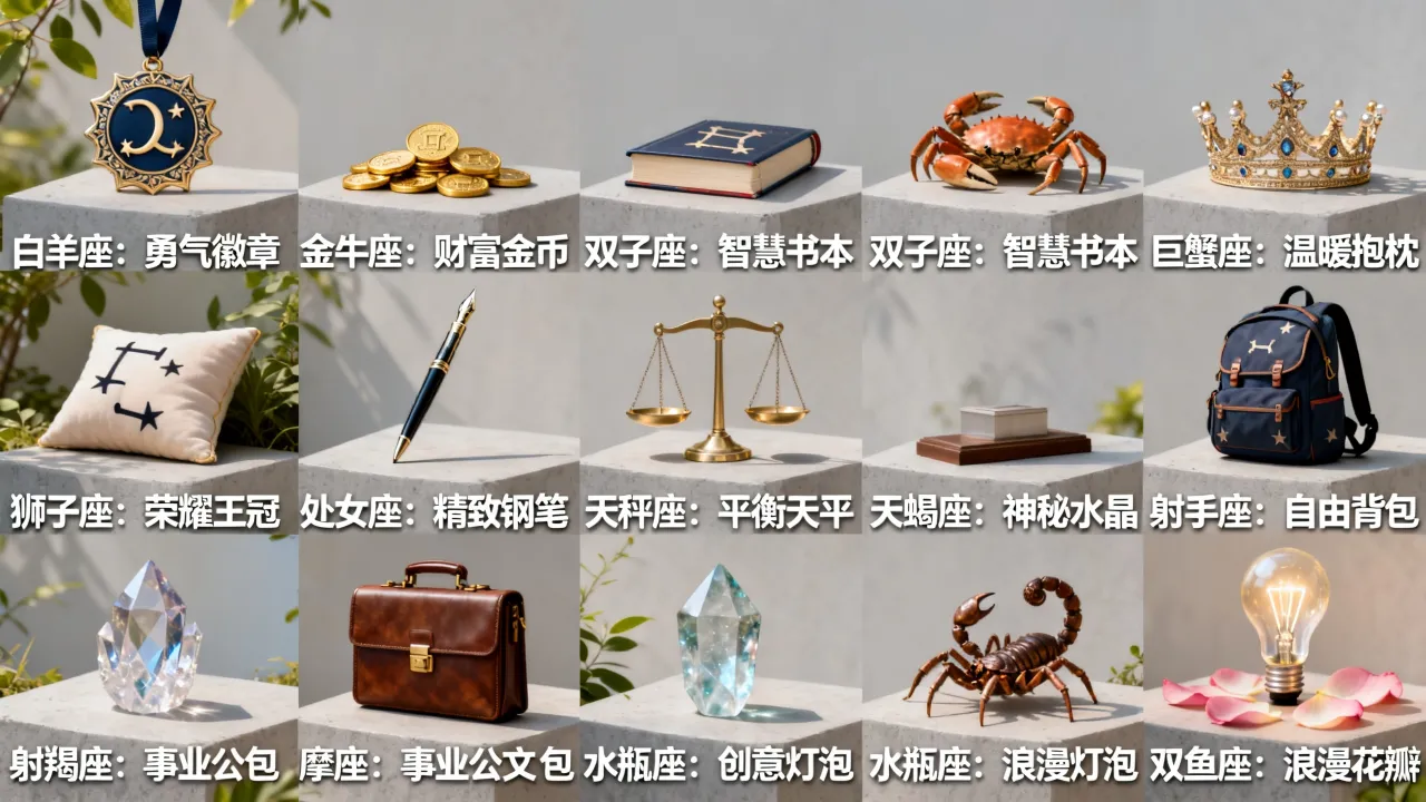 十二星座专属物品是什么，十二星座专属幸运物有哪些？
