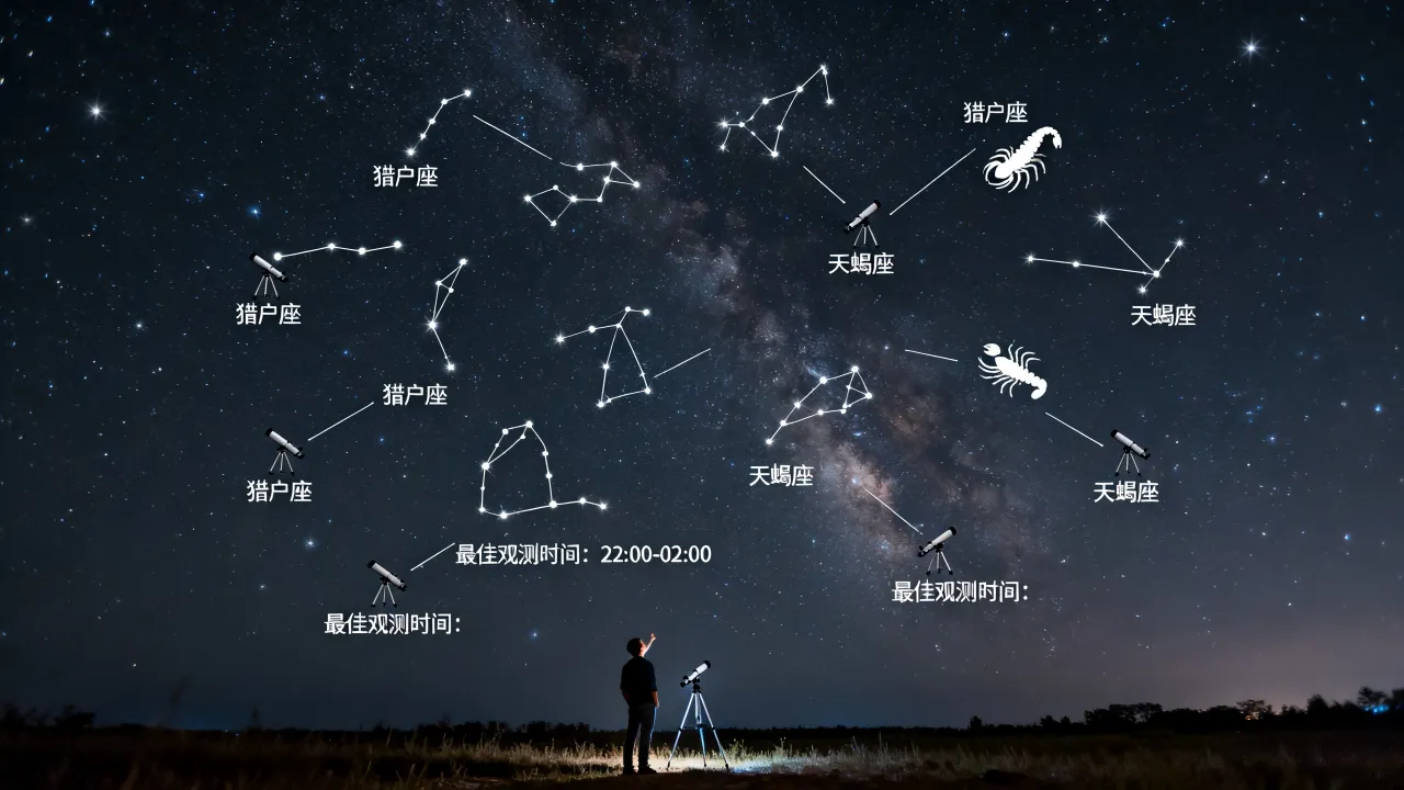 夜晚怎么找到十二星座,晚上几点看星星最清楚 夜晚怎么找到十二星座,晚上几点看星星最清楚