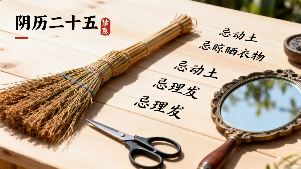 阴历二十五有什么禁忌？，阴历25禁忌避讳事项