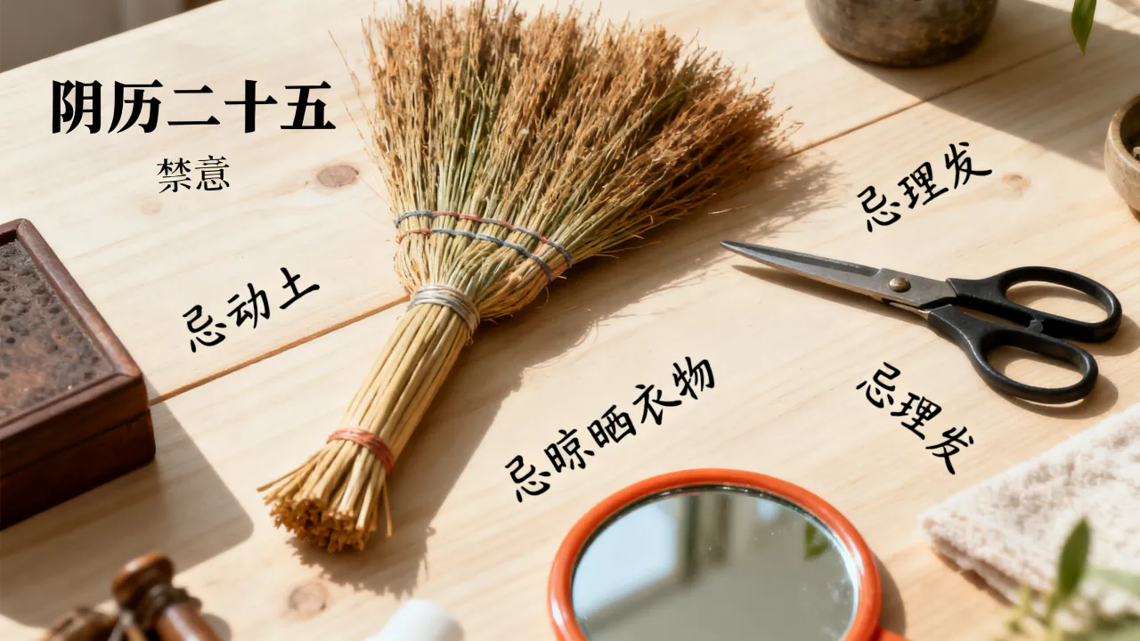 阴历二十五有什么禁忌？，阴历25禁忌避讳事项
