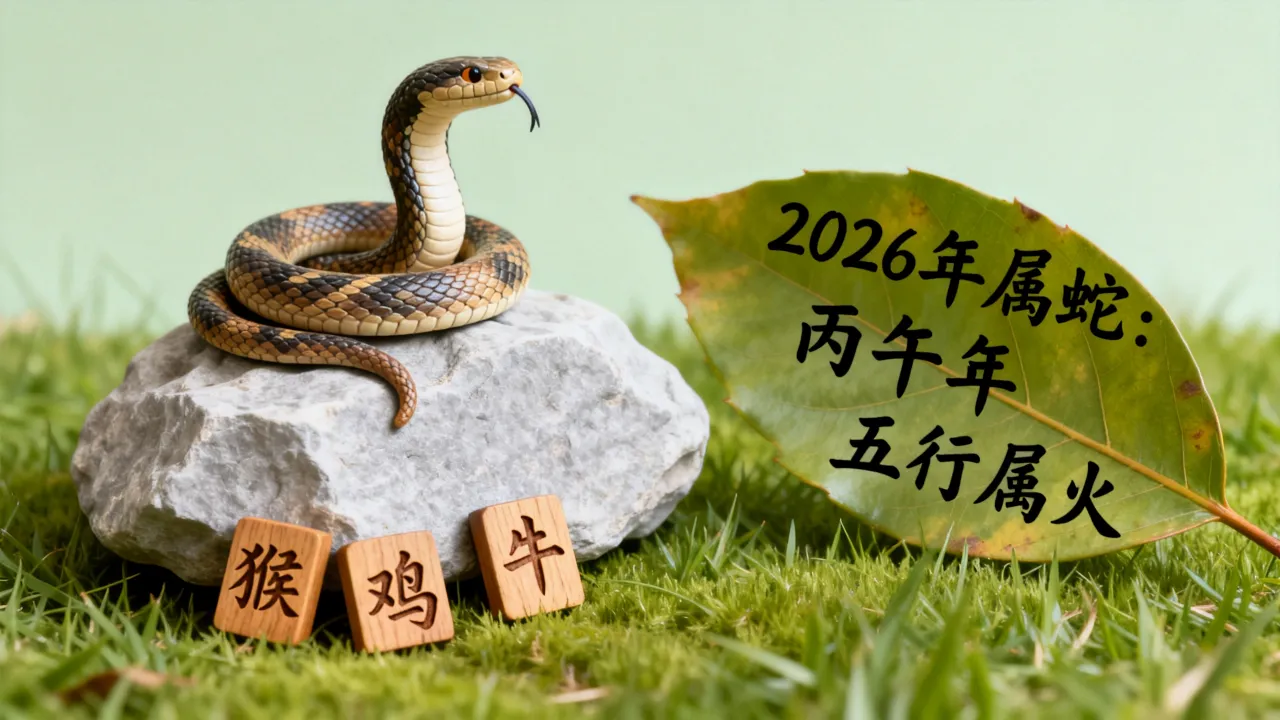 属蛇的三合生肖是什么，2026年属蛇的五行是什么？