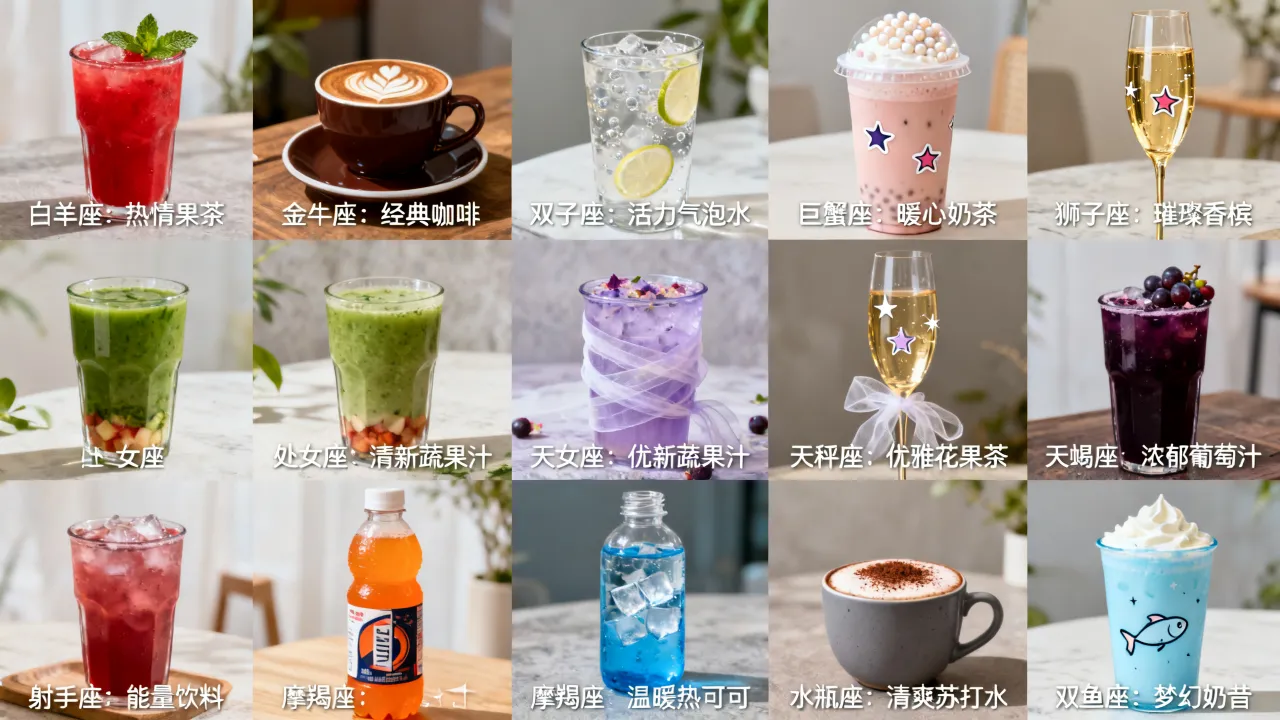 十二星座专属饮料有哪些,看看你的星座适合什么 十二星座专属饮料有哪些,看看你的星座适合什么