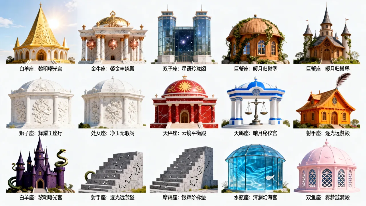 十二星座专属王宫是什么样?你的星座对应哪座梦幻宫殿? 十二星座专属王宫是什么样?你的星座对应哪座梦幻宫殿?