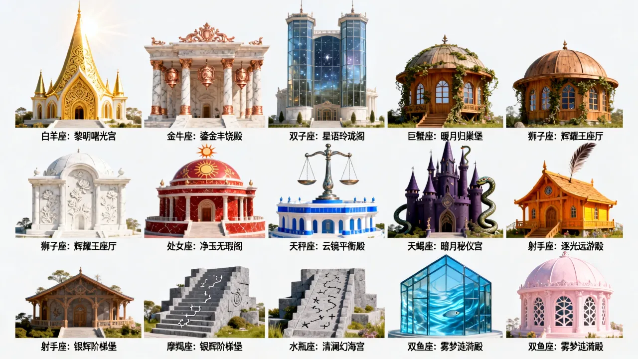 十二星座专属王宫是什么样?你的星座对应哪座梦幻宫殿? 十二星座专属王宫是什么样?你的星座对应哪座梦幻宫殿?