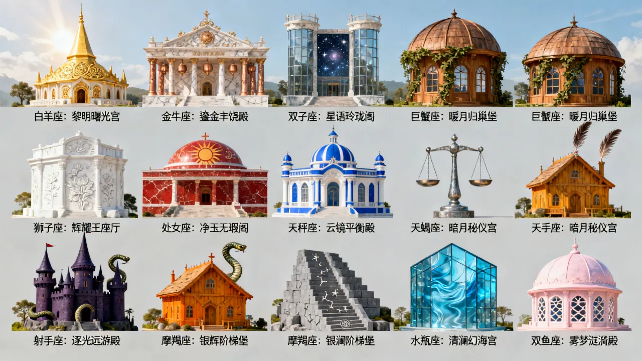 十二星座专属王宫是什么样?你的星座对应哪座梦幻宫殿? 十二星座专属王宫是什么样?你的星座对应哪座梦幻宫殿?
