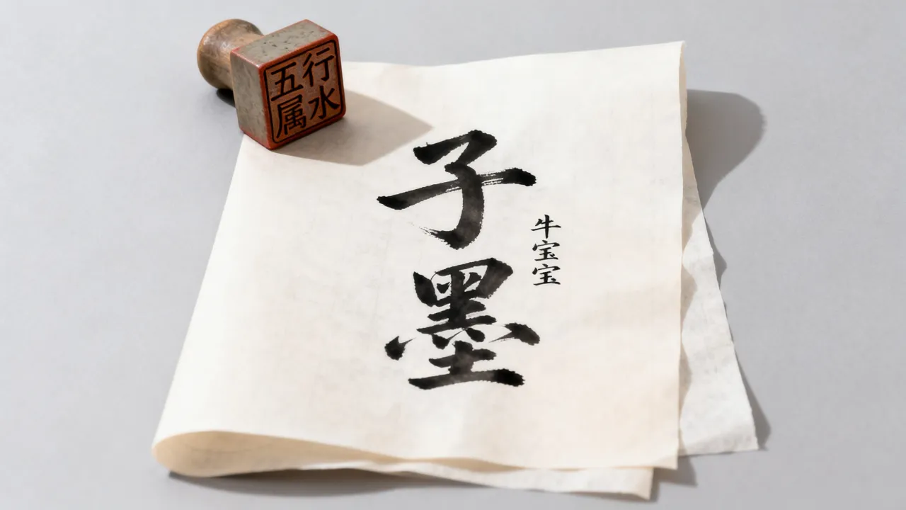 牛宝宝起名子墨怎么样，子墨名字的五行属什么？