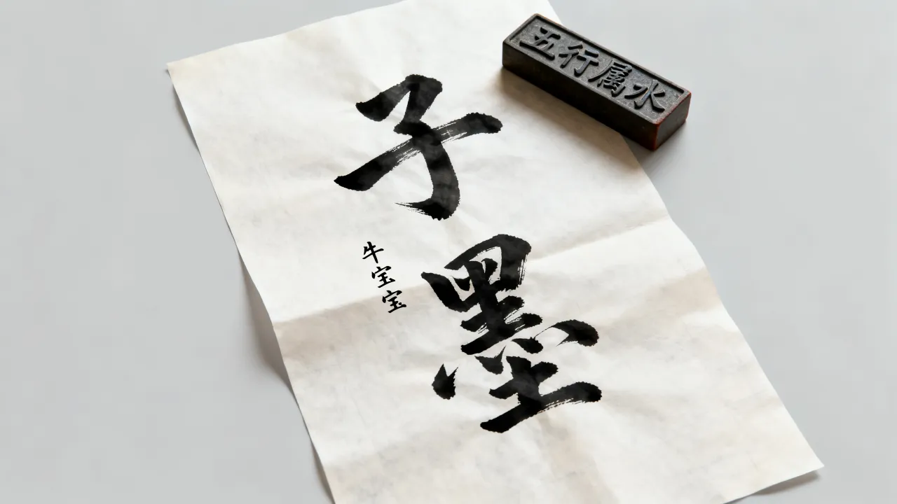 牛宝宝起名子墨怎么样，子墨名字的五行属什么？