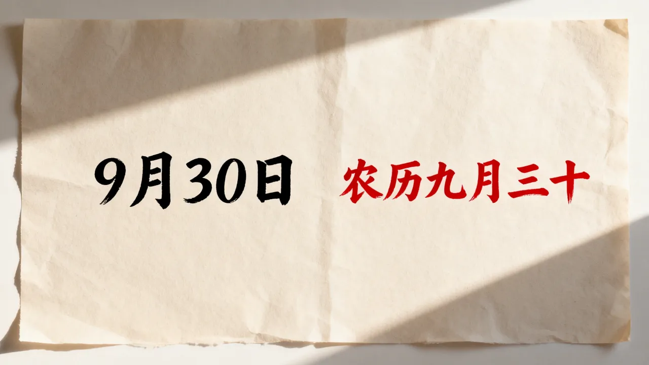 9月30日阴历是几月几号?农历九月三十是阳历哪一天 9月30日阴历是几月几号?农历九月三十是阳历哪一天