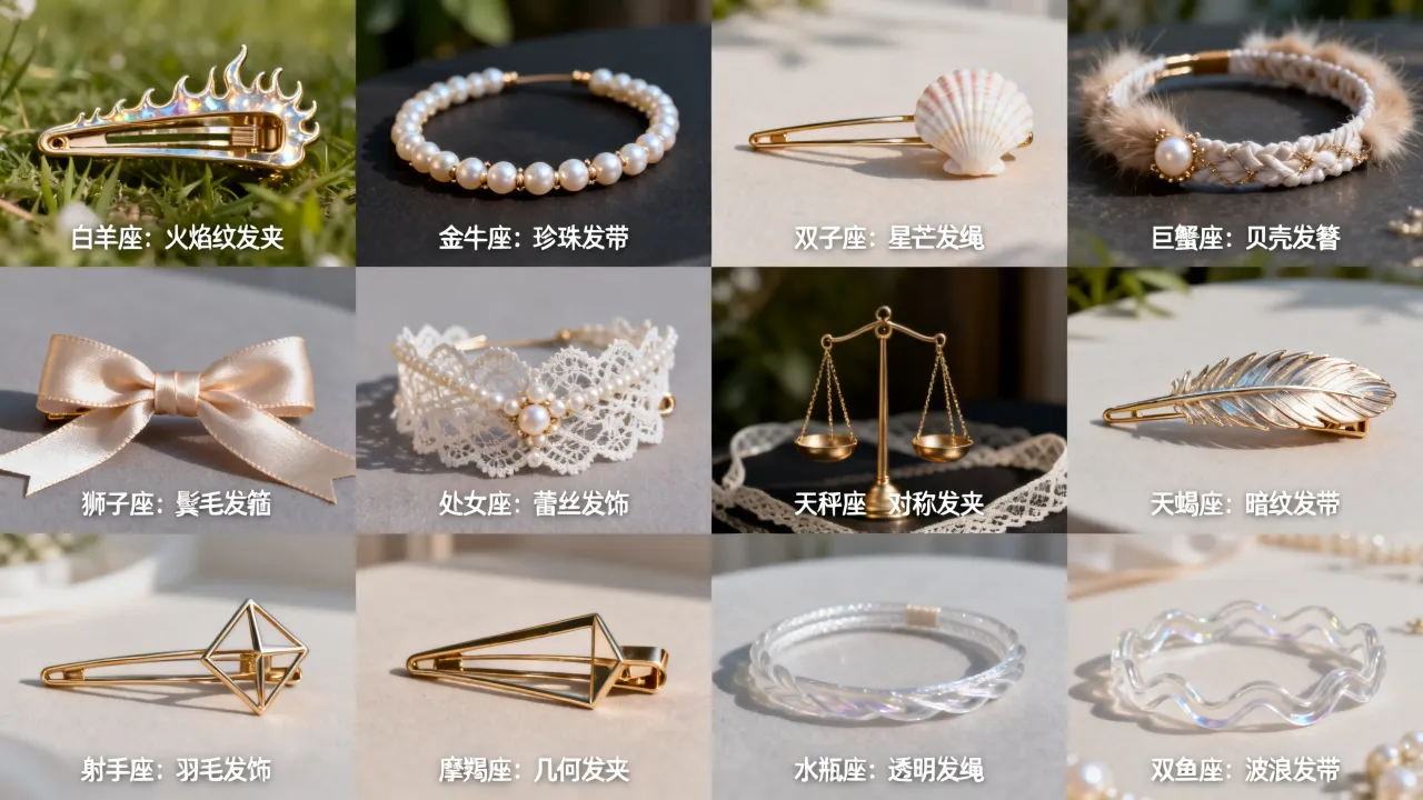 十二星座发饰怎么选？十二星座专属发饰有哪些推荐？