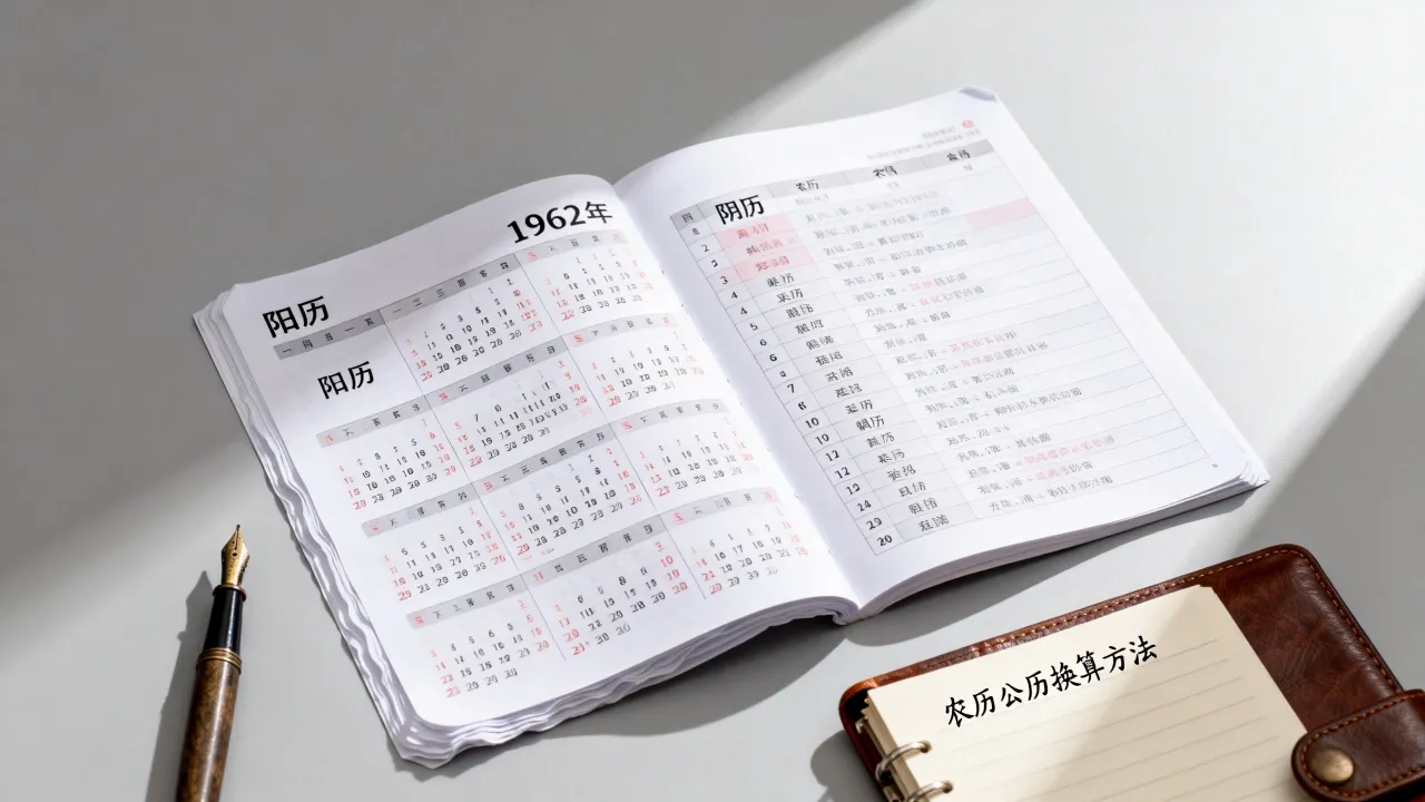 1962年阳历阴历对照表是什么?农历公历如何换算 1962年阳历阴历对照表是什么?农历公历如何换算