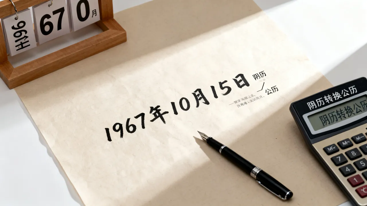 1967年10月15日阴历是几月几号，阴历生日怎么算对应的公历？