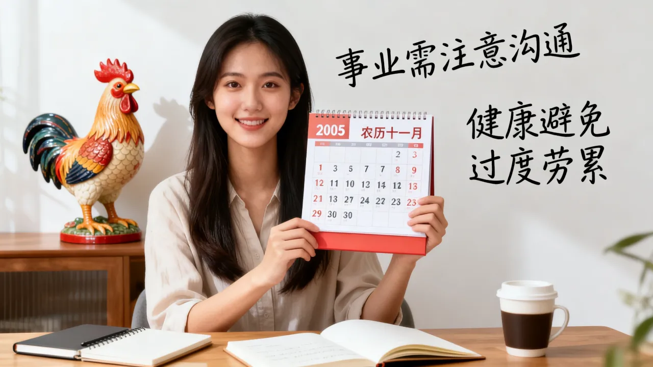 2005年属鸡人2026年农历十一月运势如何,注意哪些问题? 2005年属鸡人2026年农历十一月运势如何,注意哪些问题?