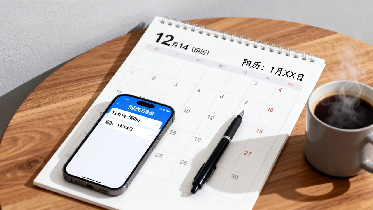12月14阴历生日是阳历几号？，阴历生日怎么查