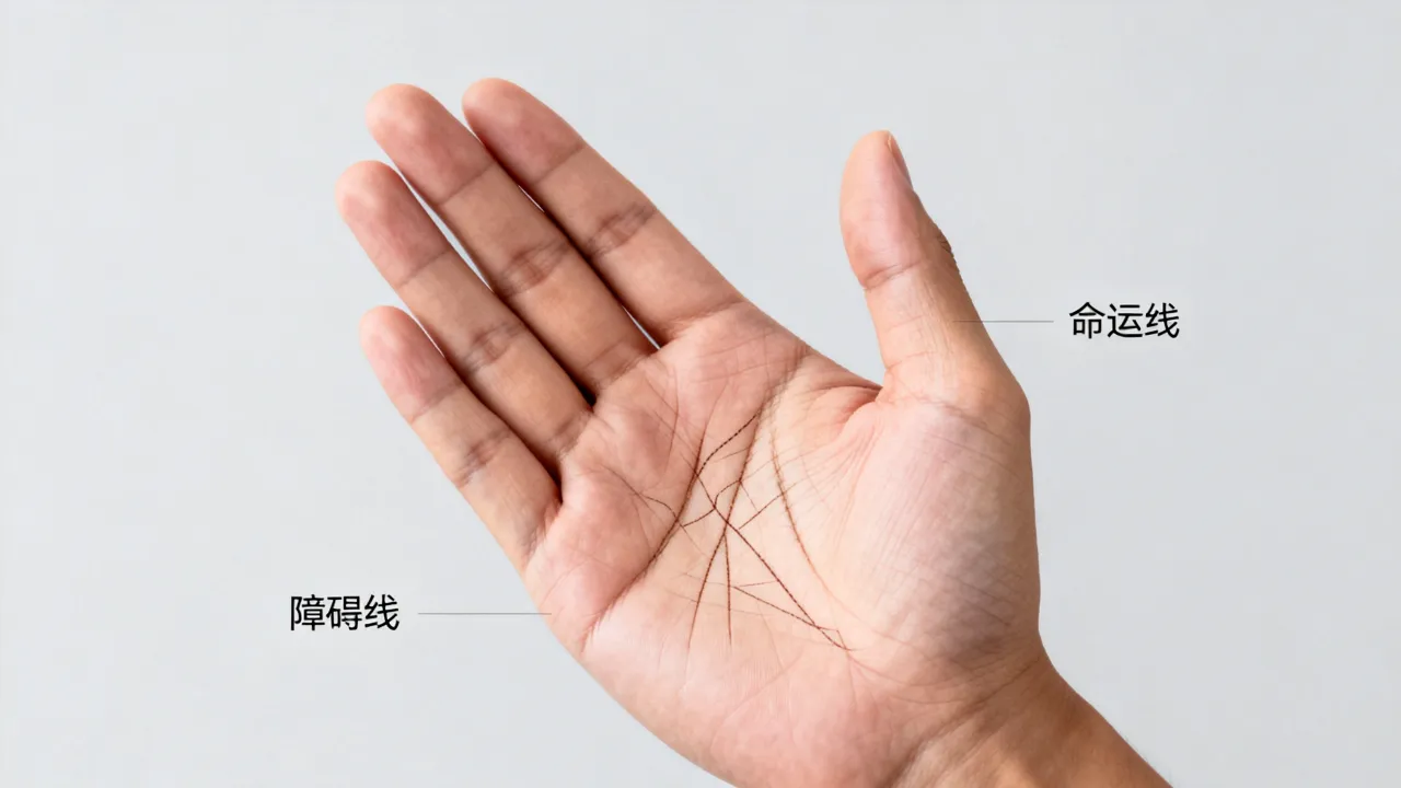 命运线有障碍线代表什么?手相命运线障碍线多怎么办 命运线有障碍线代表什么?手相命运线障碍线多怎么办