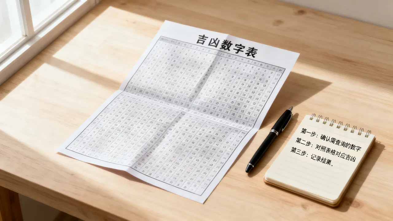 吉凶数字表怎么用，数字吉凶查询表使用方法是什么