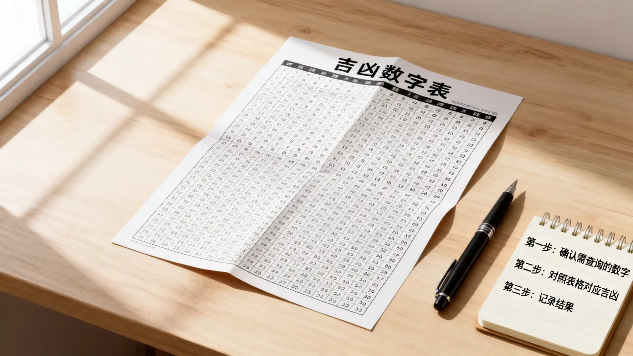 吉凶数字表怎么用，数字吉凶查询表使用方法是什么