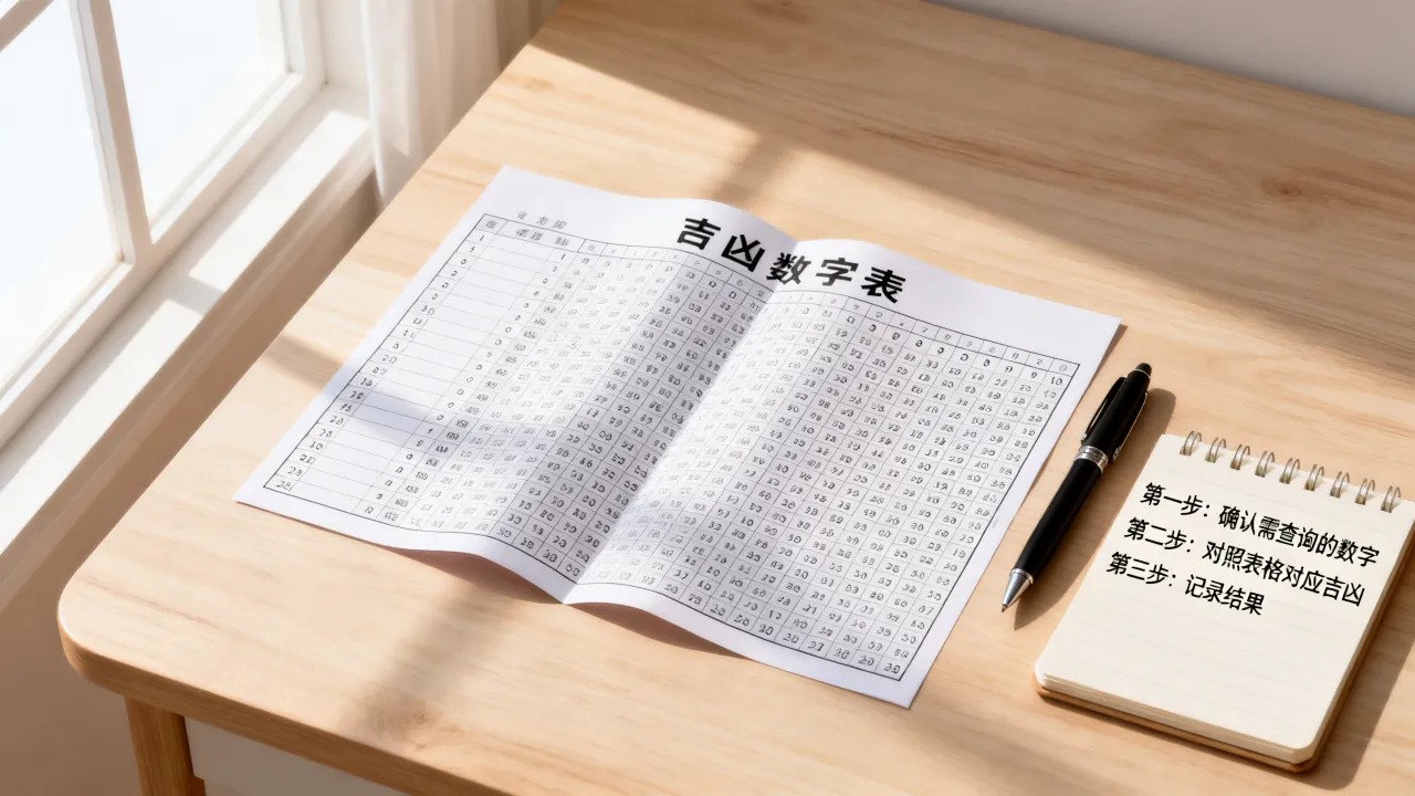 吉凶数字表怎么用，数字吉凶查询表使用方法是什么