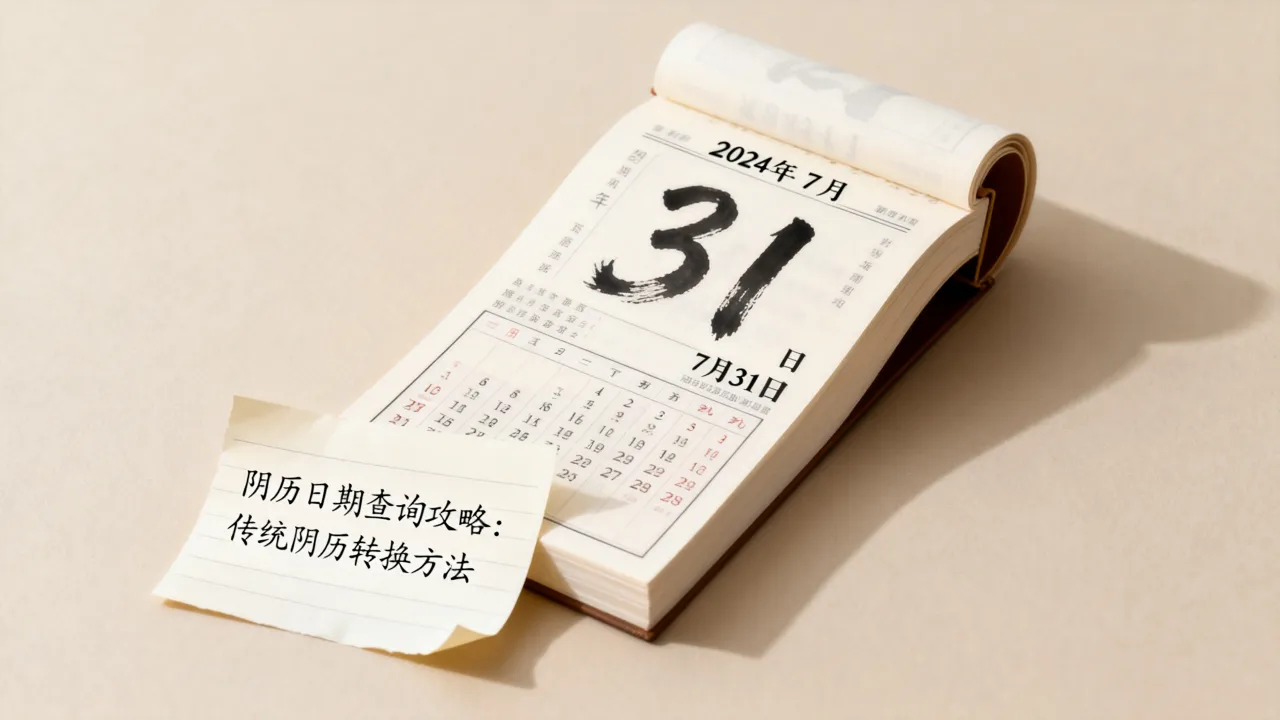 2024年7月31日阴历是什么时候？阴历日期查询攻略
