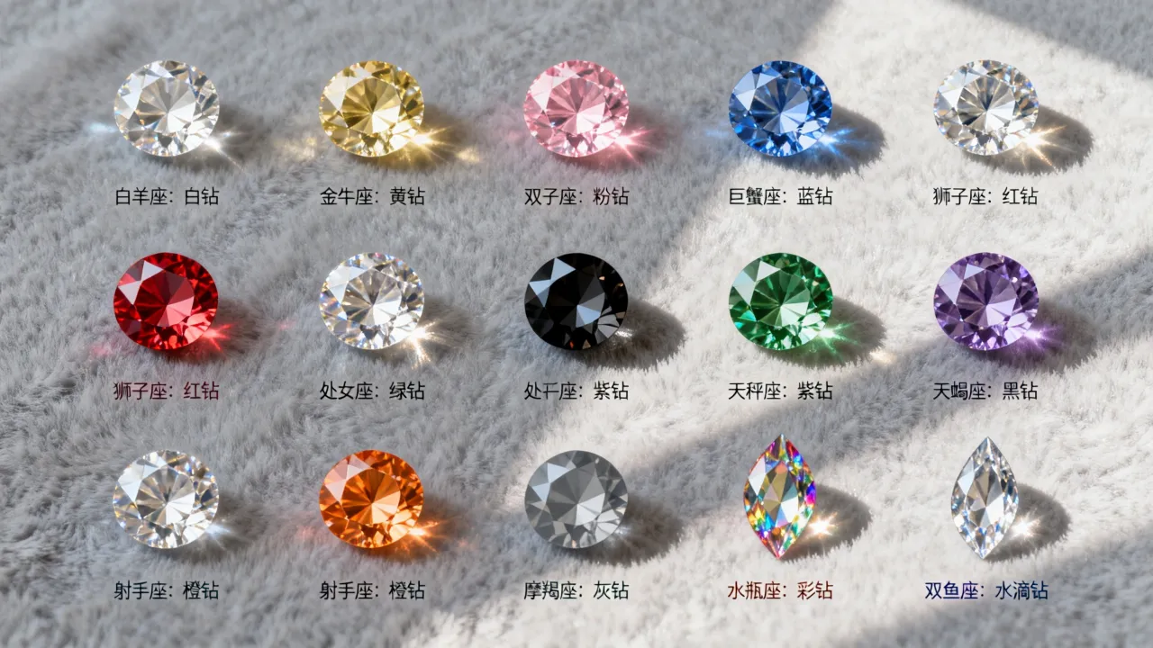 十二星座适合的钻石是什么，十二星座专属钻石有哪些