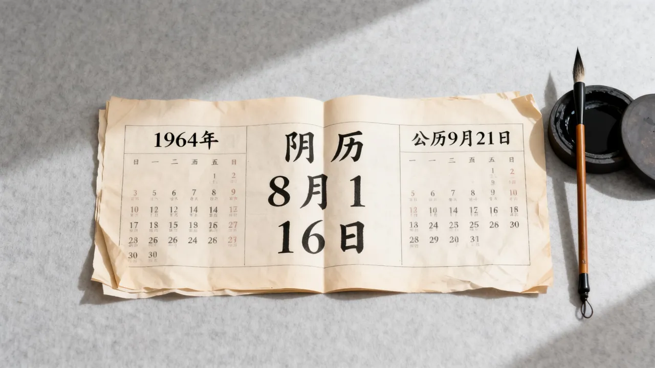 1964阴历8月16是公历几号,农历八月十六出生是什么命? 1964阴历8月16是公历几号,农历八月十六出生是什么命?