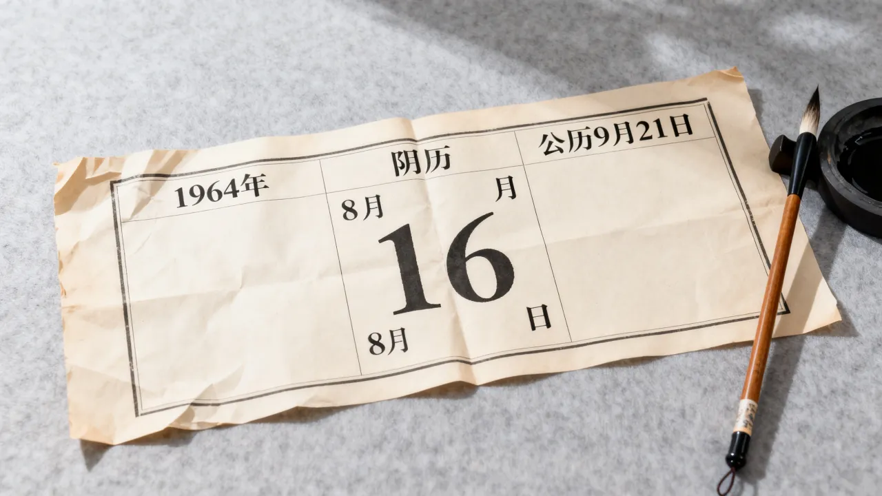 1964阴历8月16是公历几号,农历八月十六出生是什么命? 1964阴历8月16是公历几号,农历八月十六出生是什么命?