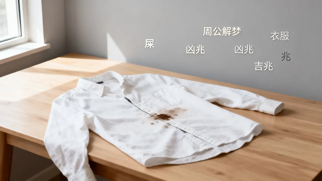 梦到衣服大便是凶兆还是吉兆，周公解梦梦见衣服上有屎预示什么？