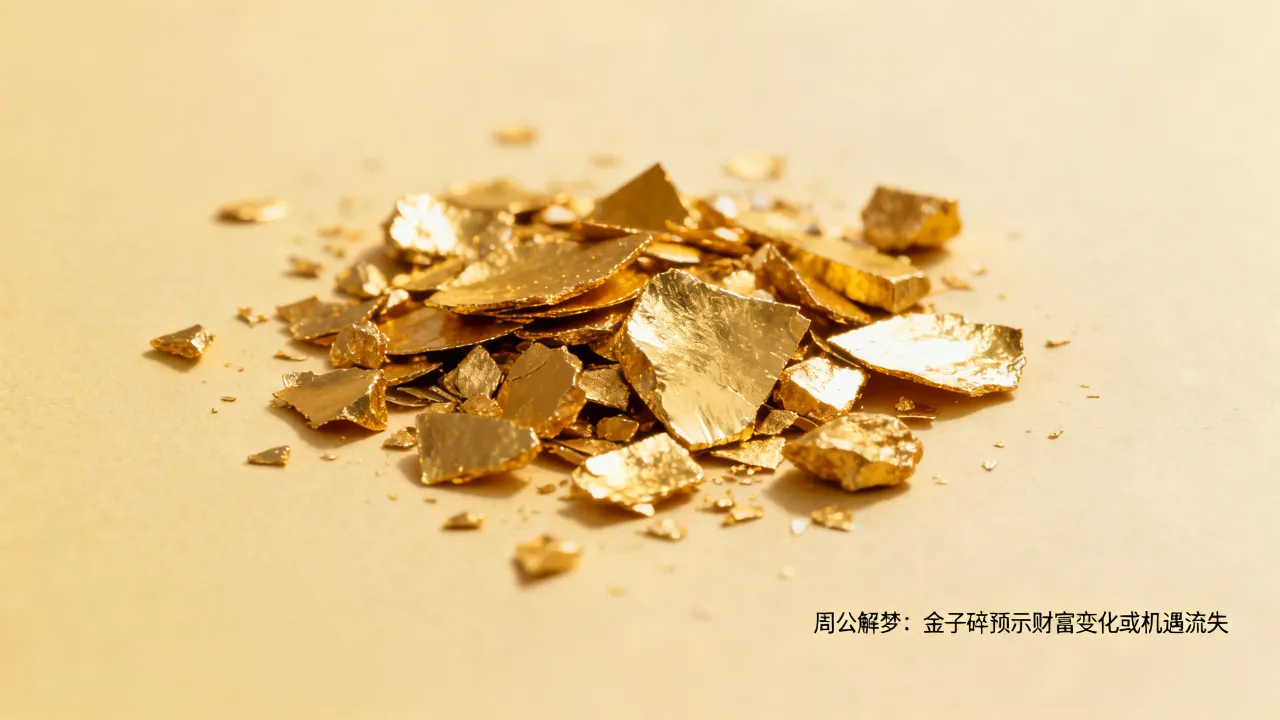 梦到了金子碎了什么寓意，周公解梦梦见金子碎了一地预示什么