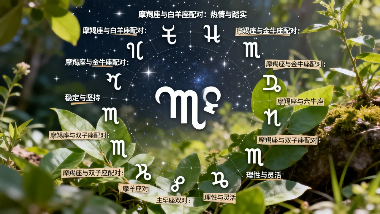摩羯座对应十二星座有哪些?摩羯座与十二星座配对大全 摩羯座对应十二星座有哪些?摩羯座与十二星座配对大全