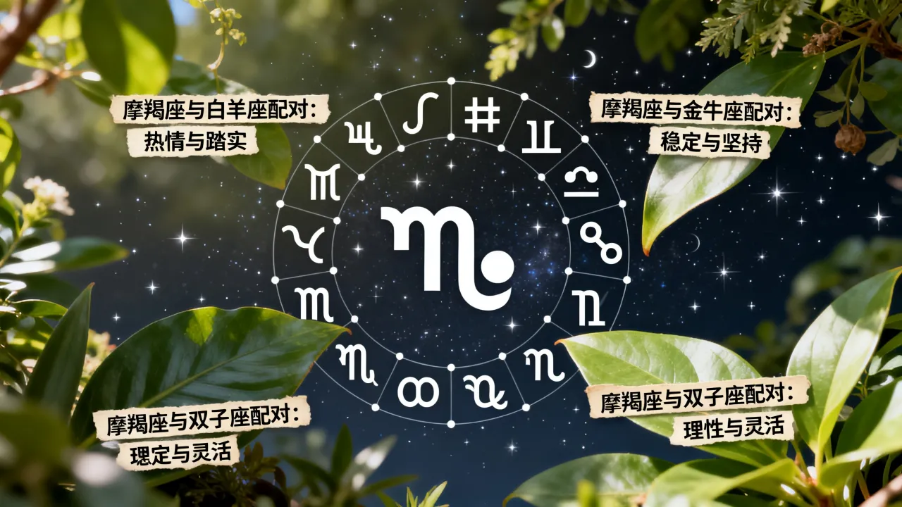摩羯座对应十二星座有哪些?摩羯座与十二星座配对大全 摩羯座对应十二星座有哪些?摩羯座与十二星座配对大全