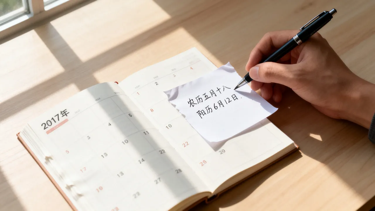 2017年阴历518是什么时候，农历5月18日阳历几号？