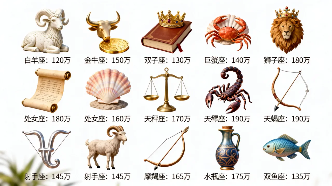 十二星座身价排行究竟是怎样的，哪个星座身价最高？