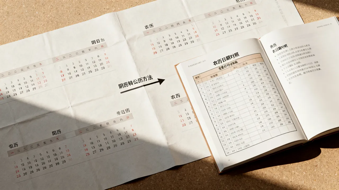 阴历的年月日怎么换算成公历？，农历日期查询对照表