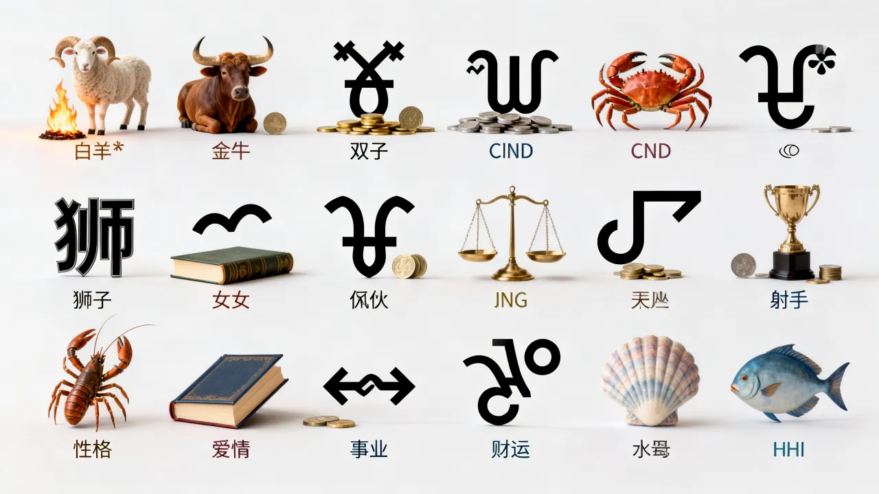 十二星座各项指标具体指什么，如何全面解读星座指标大全？