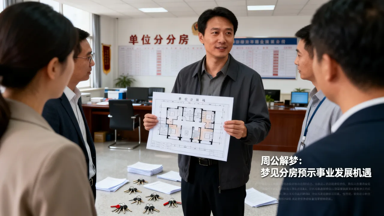 梦见单位分房子是啥意思，周公解梦梦见分房预示什么