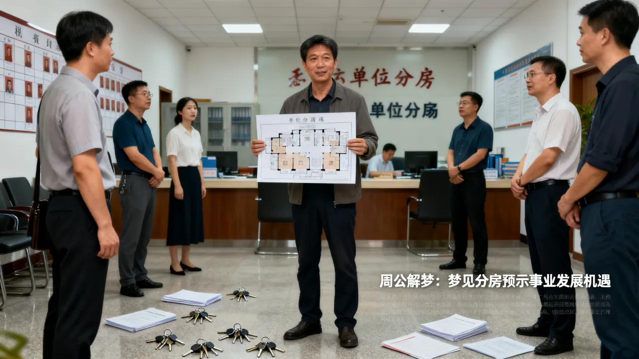 梦见单位分房子是啥意思，周公解梦梦见分房预示什么