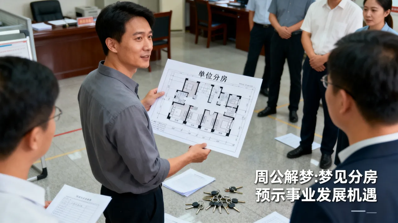 梦见单位分房子是啥意思，周公解梦梦见分房预示什么