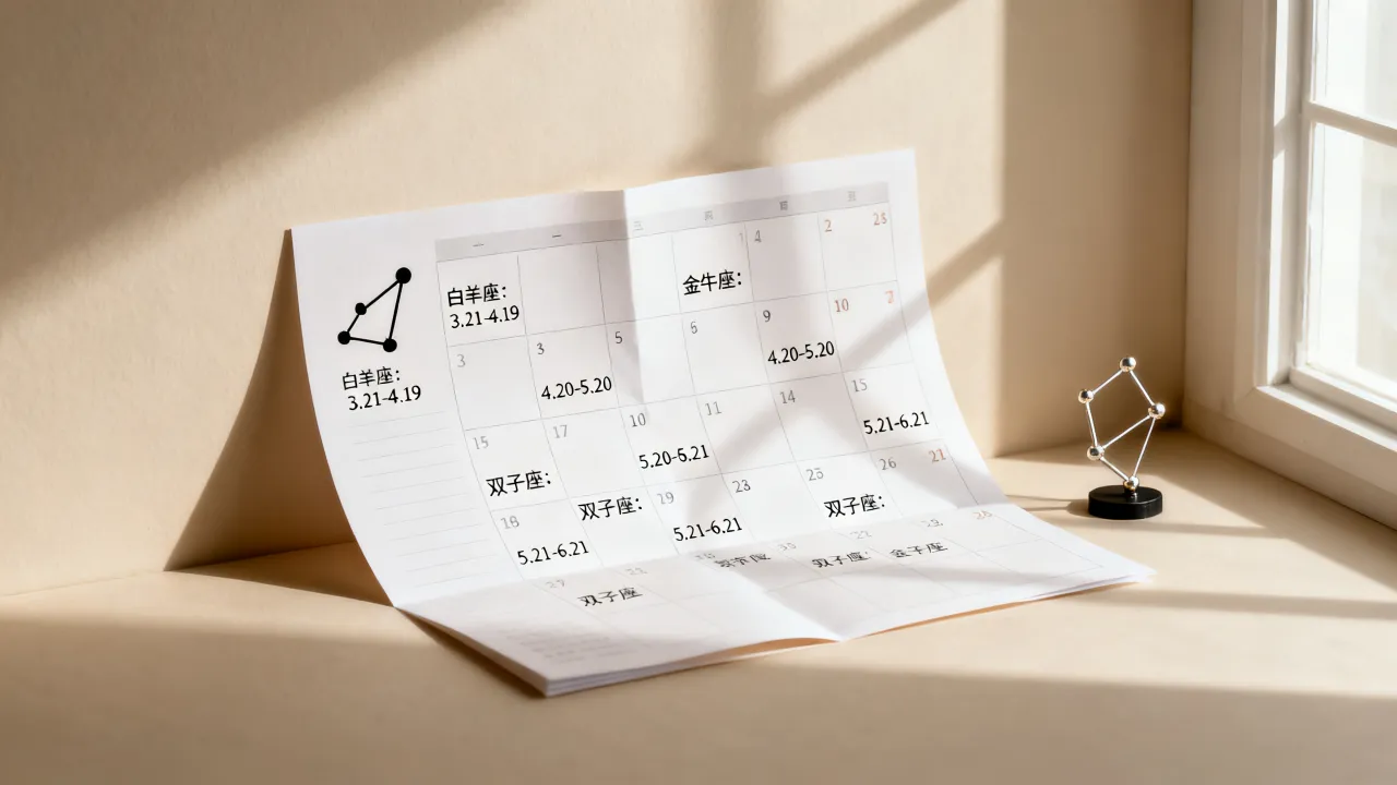 十二星座阴历对应阳历是什么？怎么查星座日期对照表