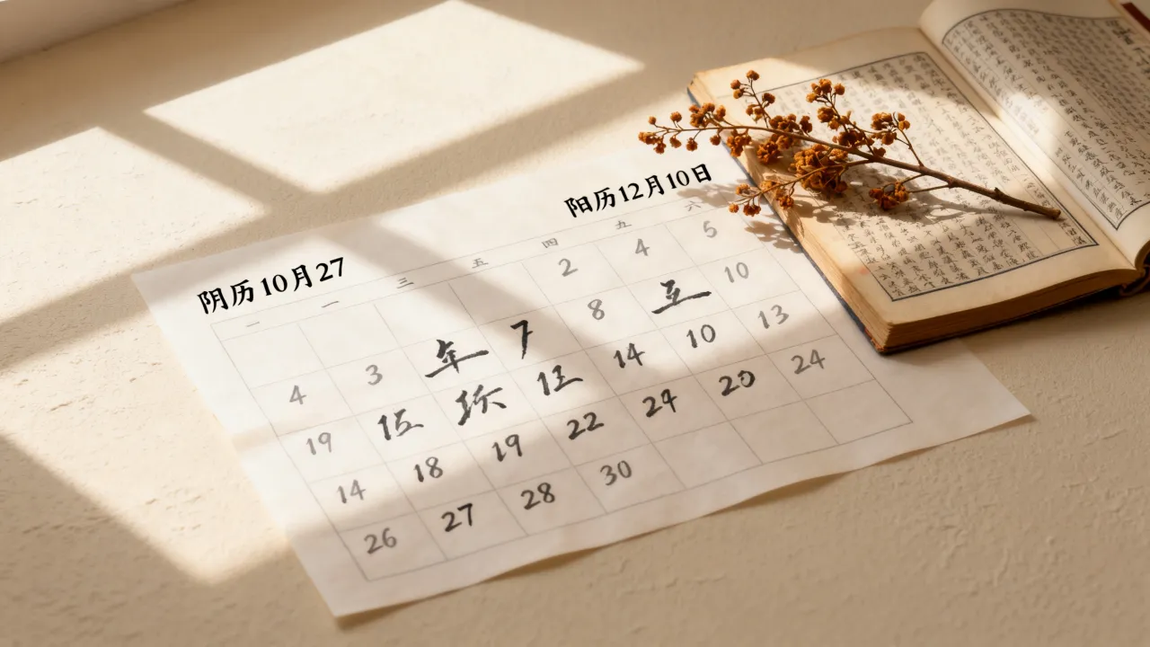 阴历10月27阳历是几月几号，农历十月二十七对应哪天？