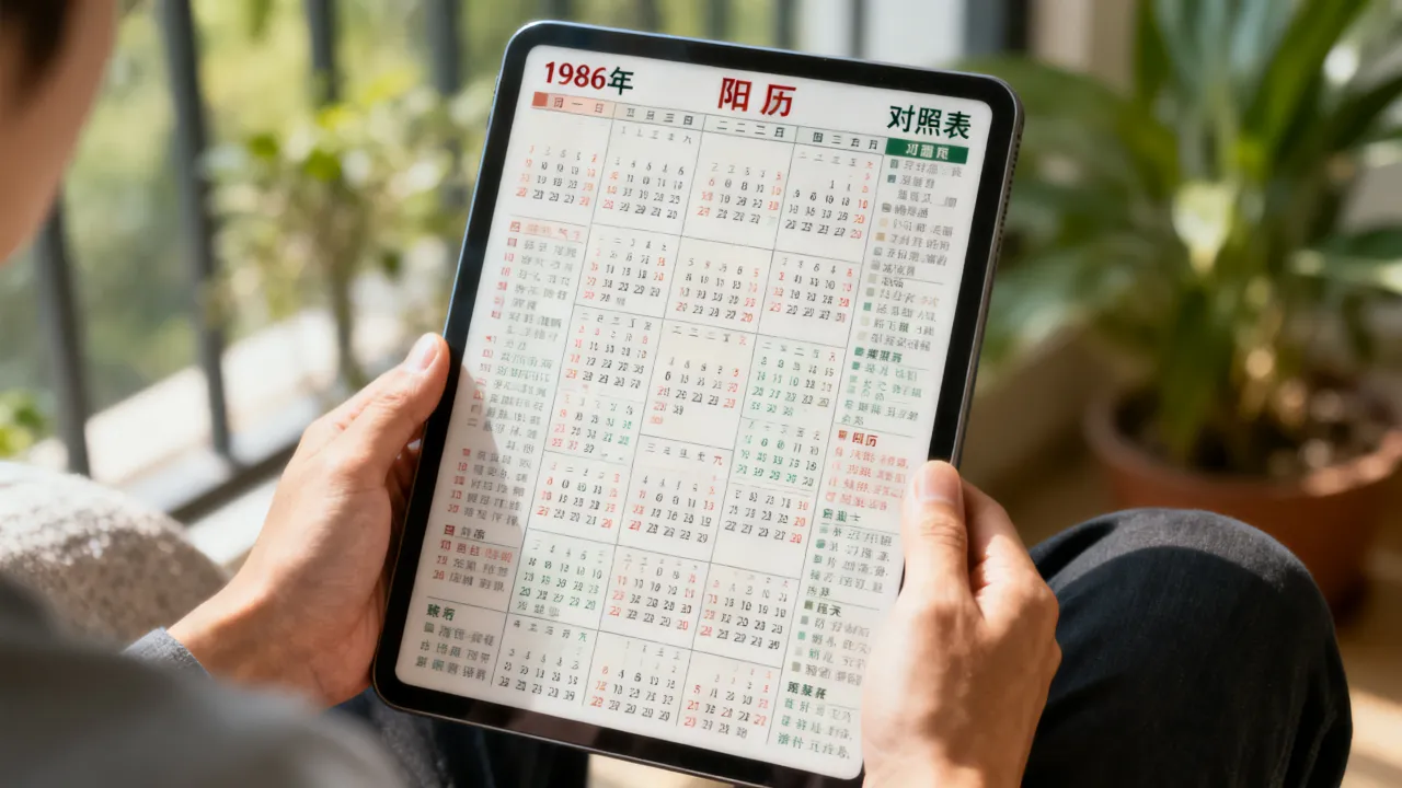 1986年阴历是什么年,1986年阴历阳历对照表 1986年阴历是什么年,1986年阴历阳历对照表