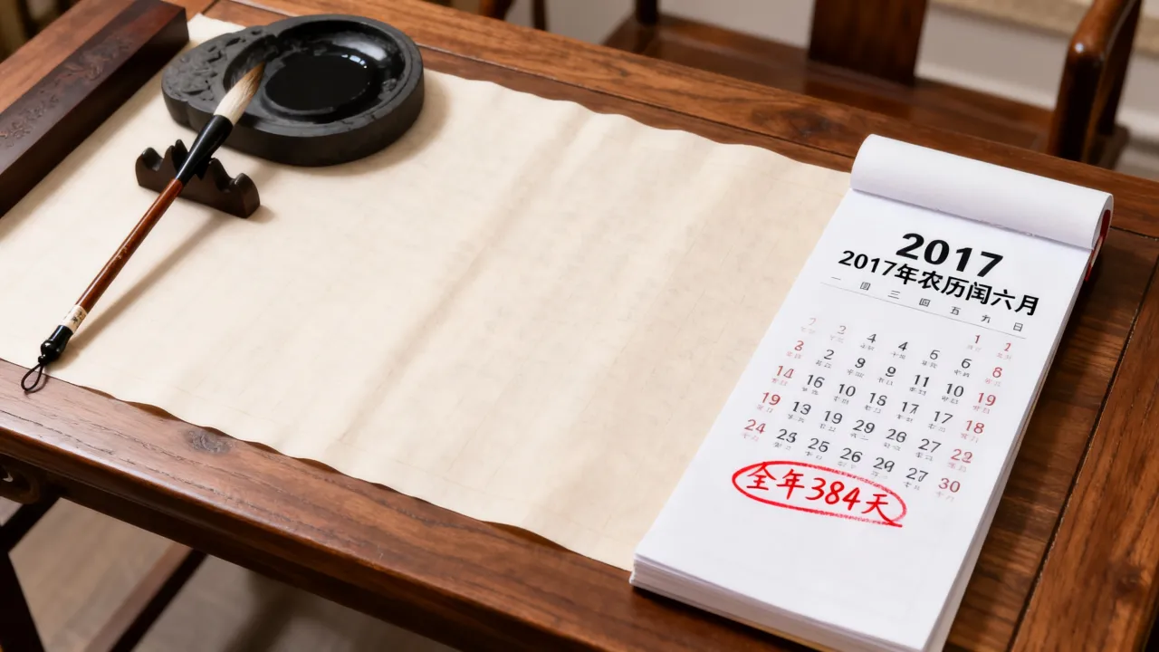 2017闰年阴历多少天？2017年农历闰六月全年有多少天？
