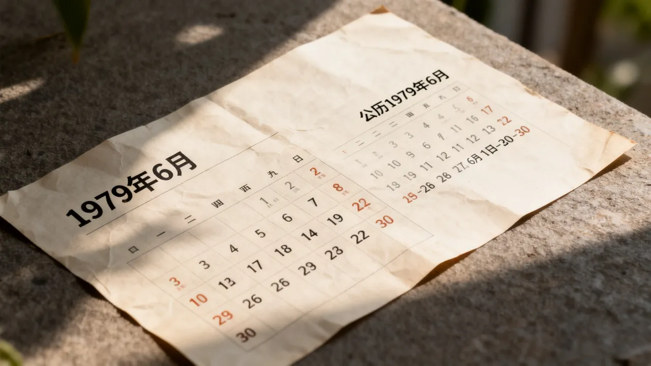 1979年6月阴历是几月几号,对应公历哪一天? 1979年6月阴历是几月几号,对应公历哪一天?