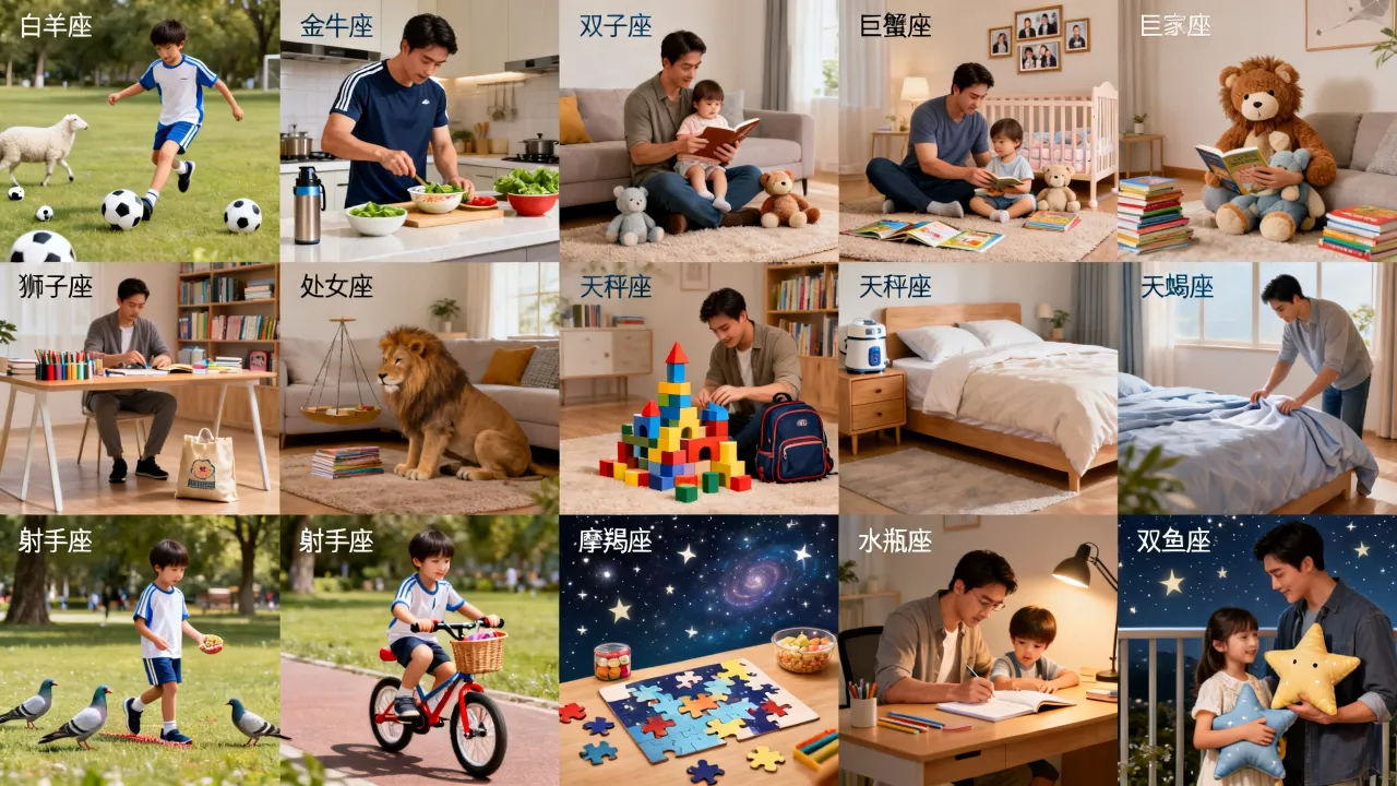 十二星座男生当爸爸后有什么变化？十二星座爸爸性格特点有哪些？