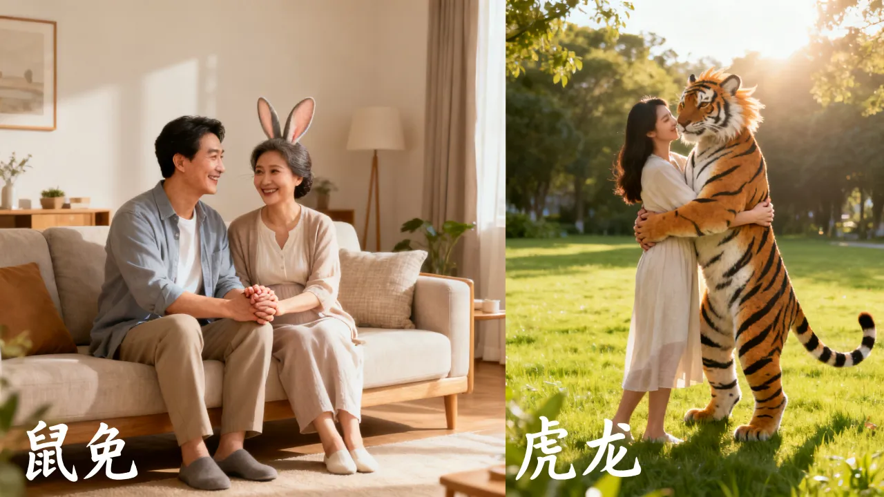 属鼠和属兔的婚姻怎么样？属虎和属龙配不配