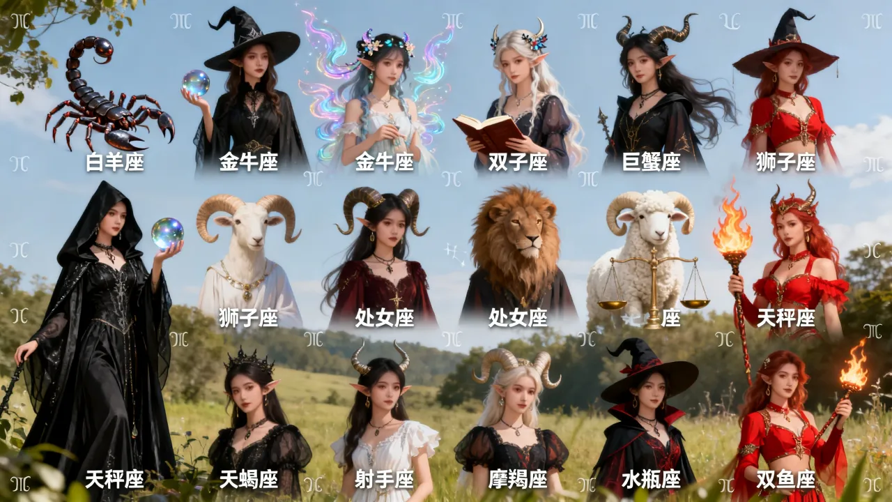 十二星座谁最像魔女，十二星座中哪个星座女最像魔女？