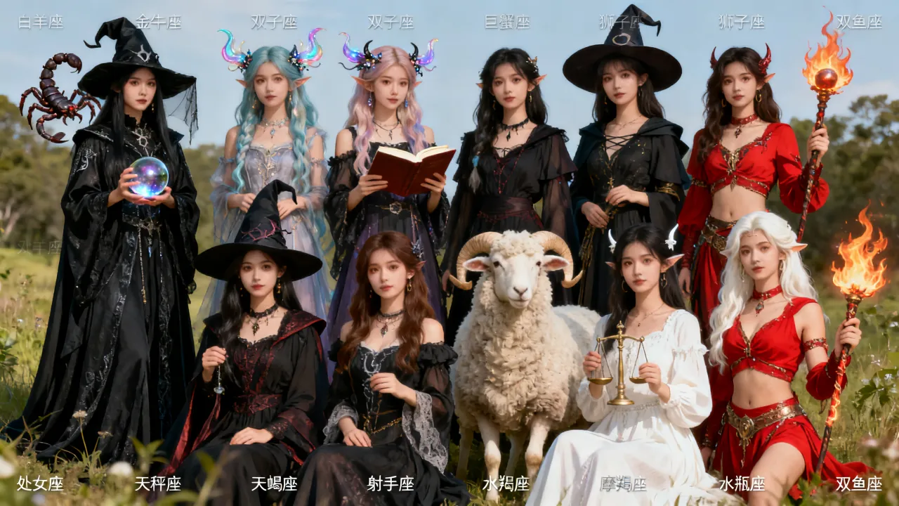 十二星座谁最像魔女，十二星座中哪个星座女最像魔女？