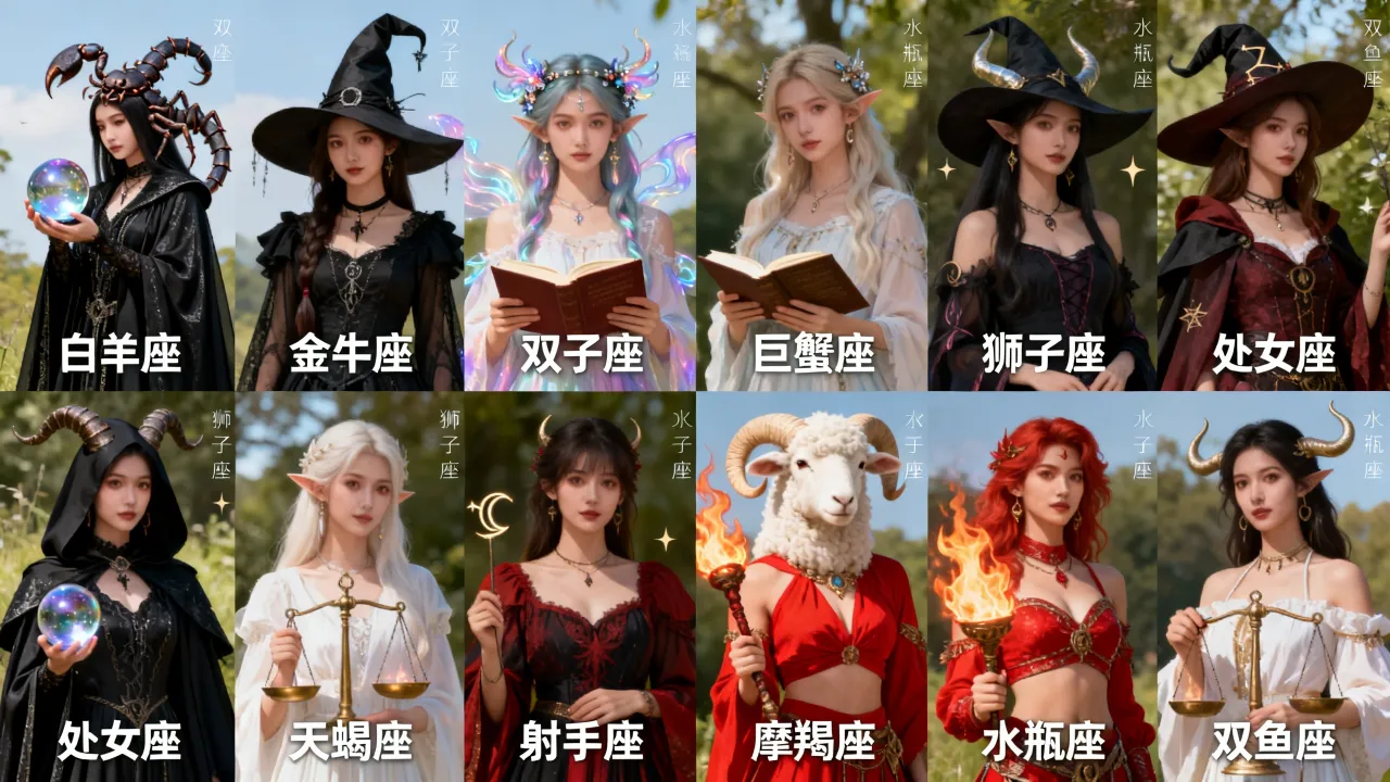 十二星座谁最像魔女，十二星座中哪个星座女最像魔女？