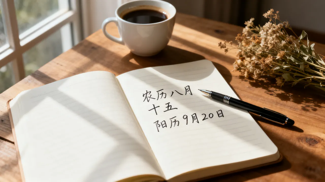 今天阴历哪天，今天农历几月几号对应的阳历日期是什么？