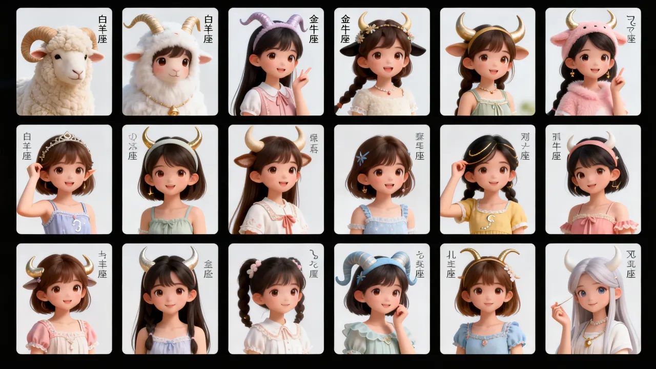 十二星座萌妹谁最可爱，十二星座女生谁最萌？